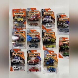 Matchbox 11 Piece Lot Pickup Trucks Buses Commercial Vehicles ALL NEW